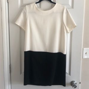 Forever 21 mini black and white short sleeve dress